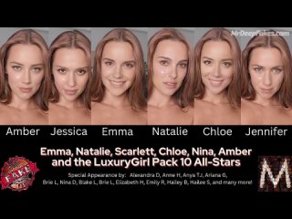 luxurygirl 10 all-stars emma, natalie, amber, jessica, chloe fake porn